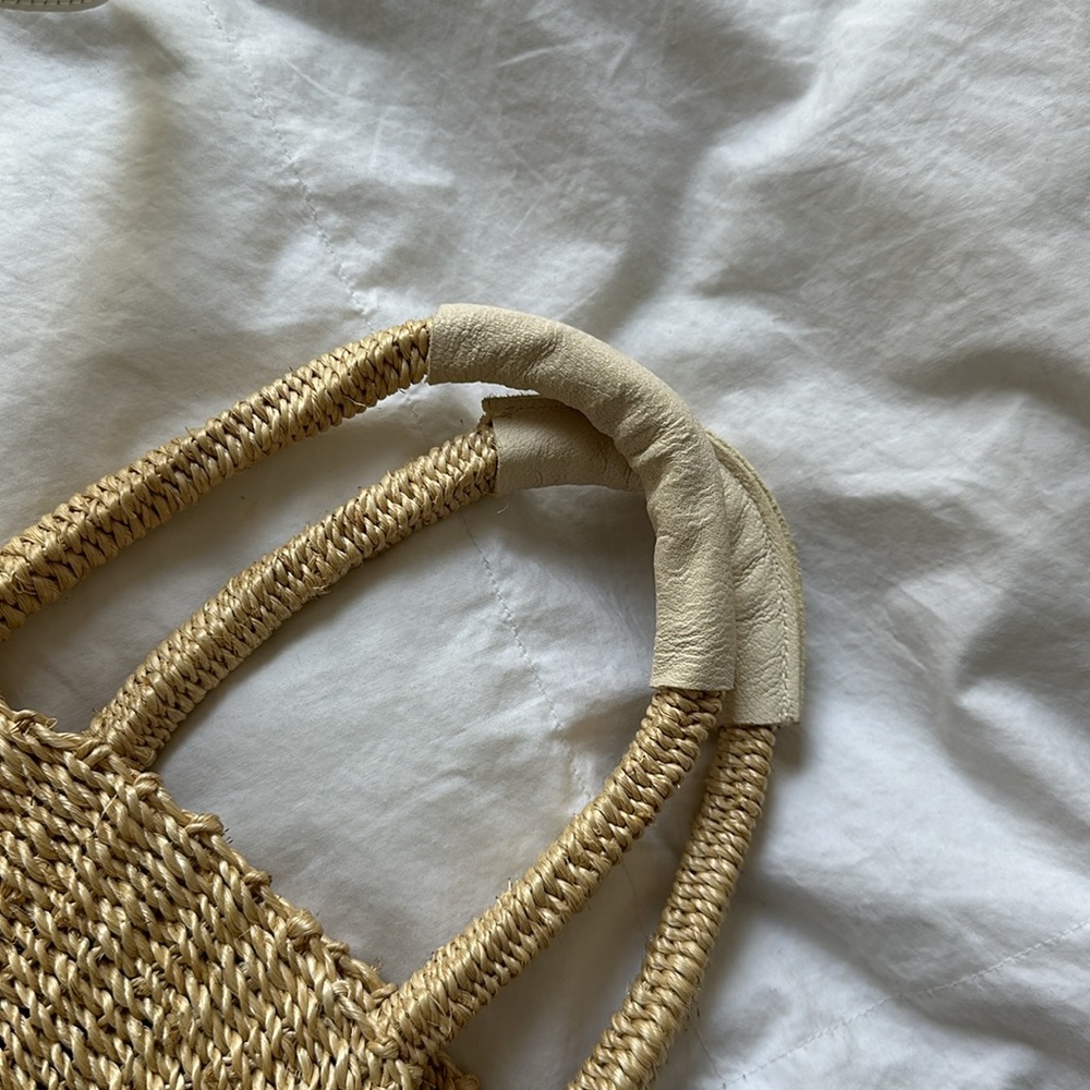 CLARE V. Raffia Handle Bag - Picture 3 of 5